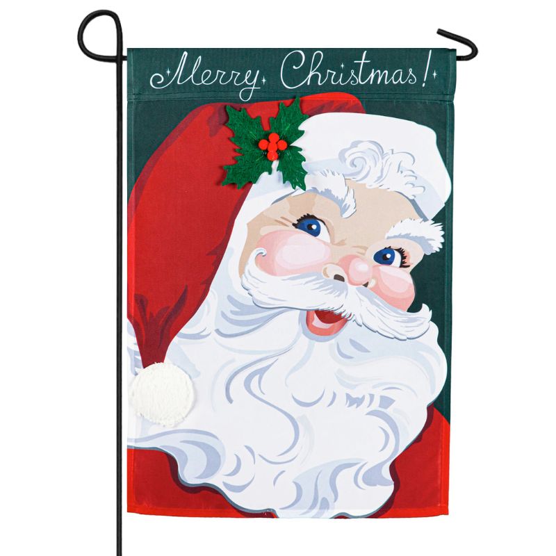 Vintage Santa Garden Flag